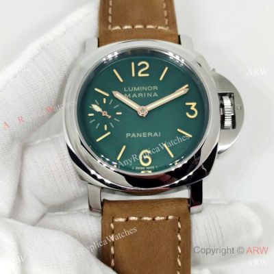 Copy Panerai Luminor Marina Green Dial PAM00911 44mm Men Watch